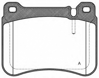 OPEN PARTS bpa119300 -  Комплект тормозных колодок, дисковый тормоз